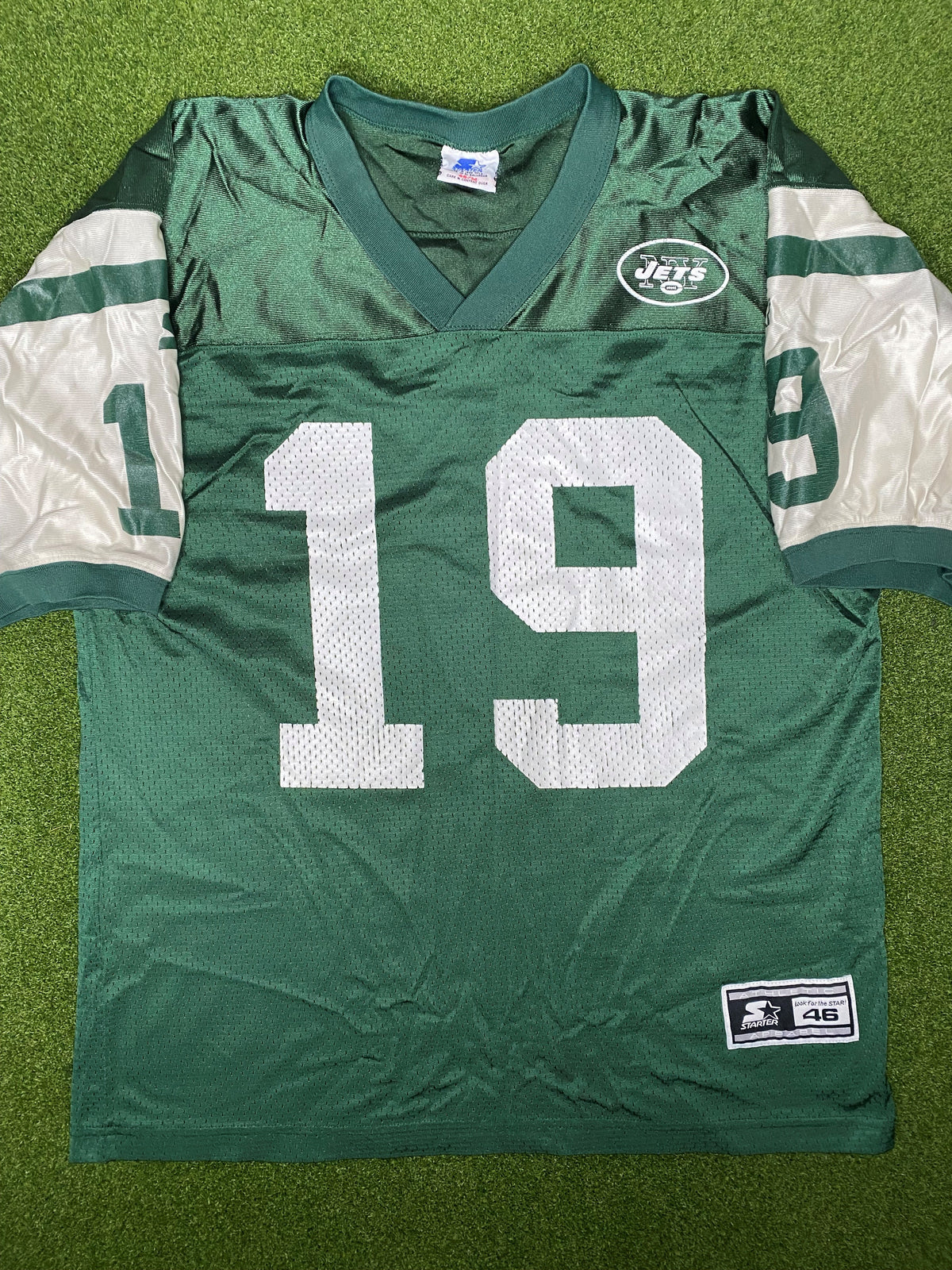 1996-1999 纽约喷气机队 - Keyshawn Johnson #19 - 复古NFL球衣(中码)