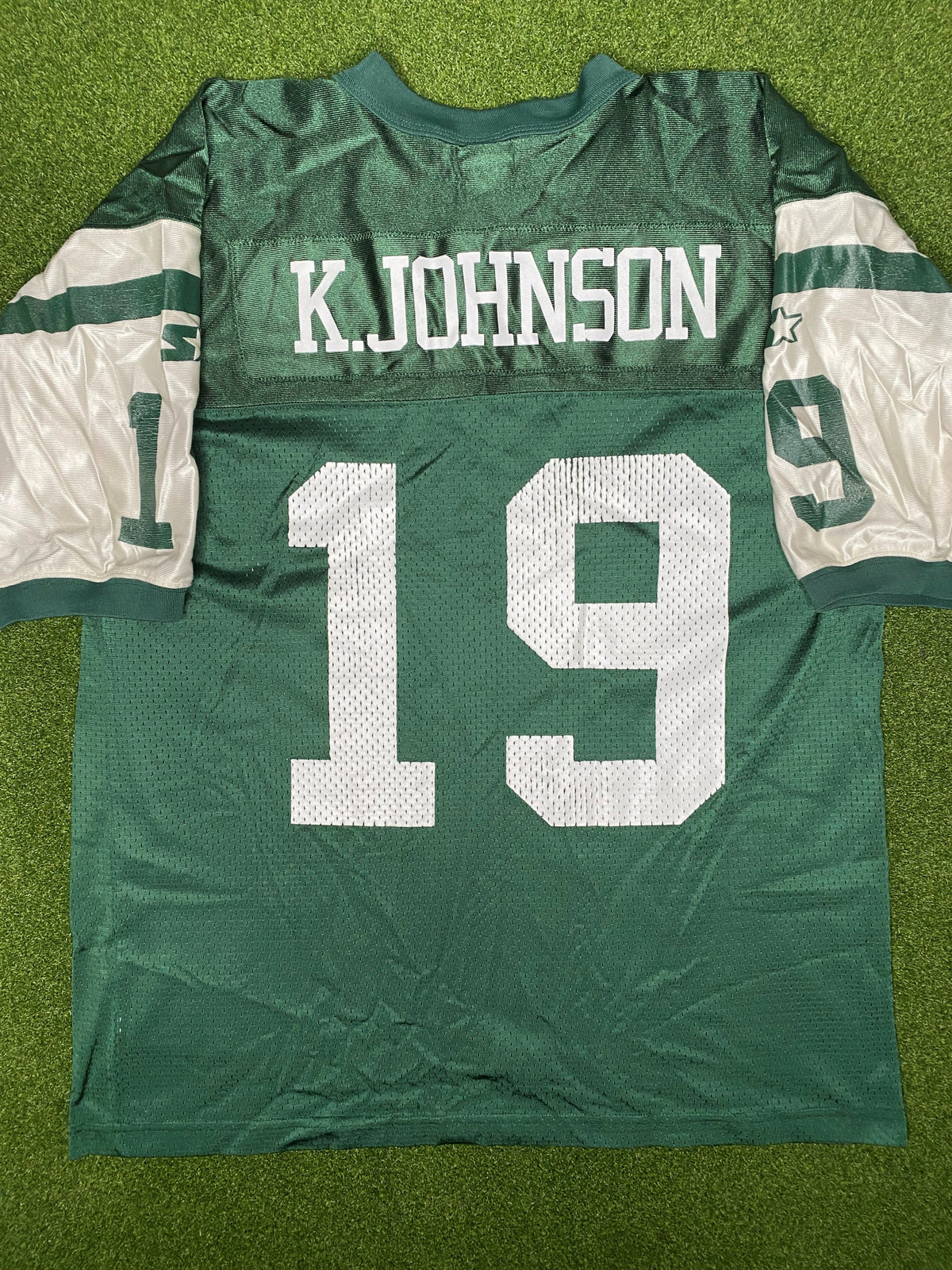 1996-1999 纽约喷气机队 - Keyshawn Johnson #19 - 复古NFL球衣(中码)