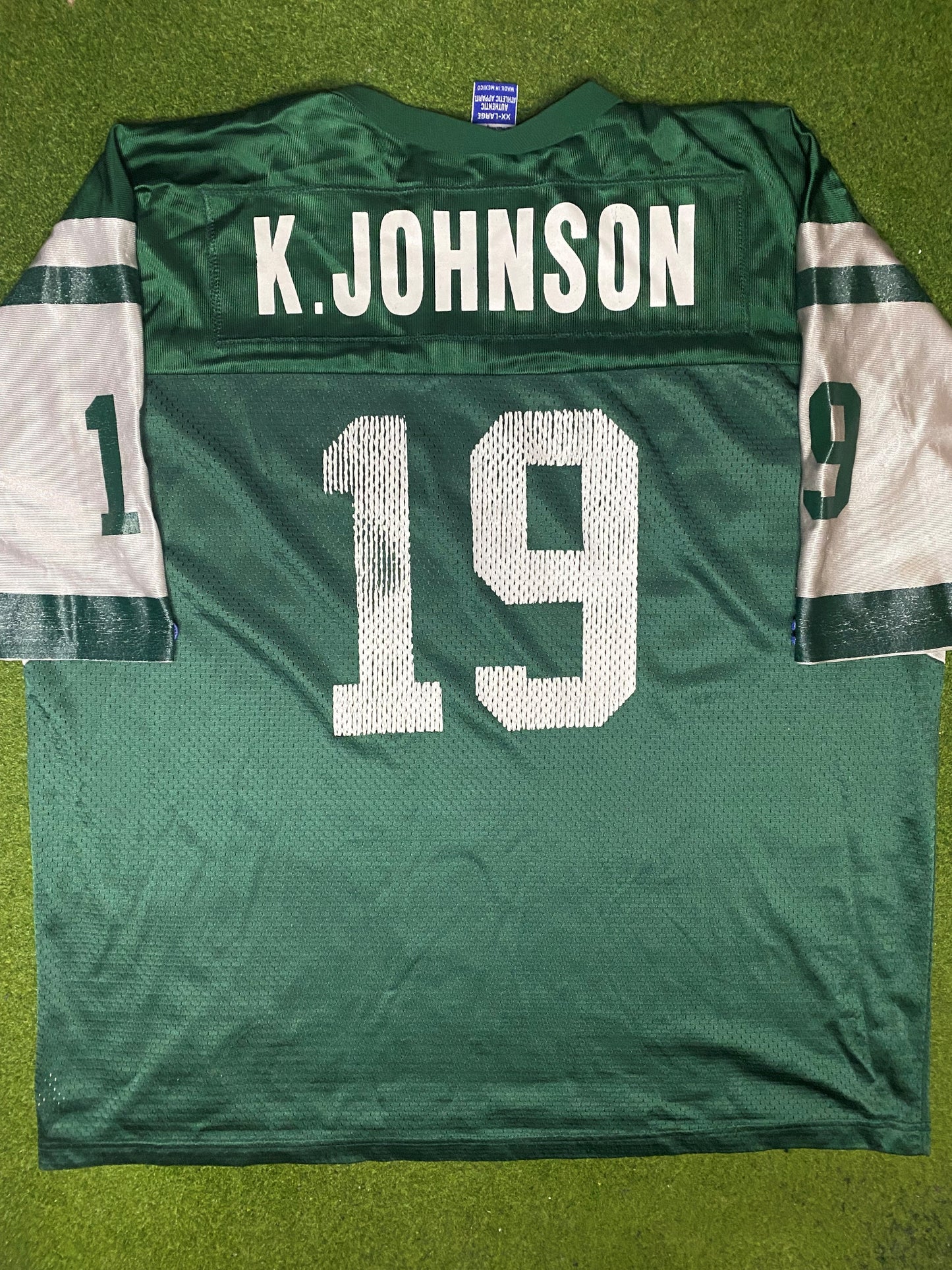 1996-1999 New York Jets - Keyshawn Johnson #19 - Vintage NFL Jersey (2XL) - Gametime Vintage