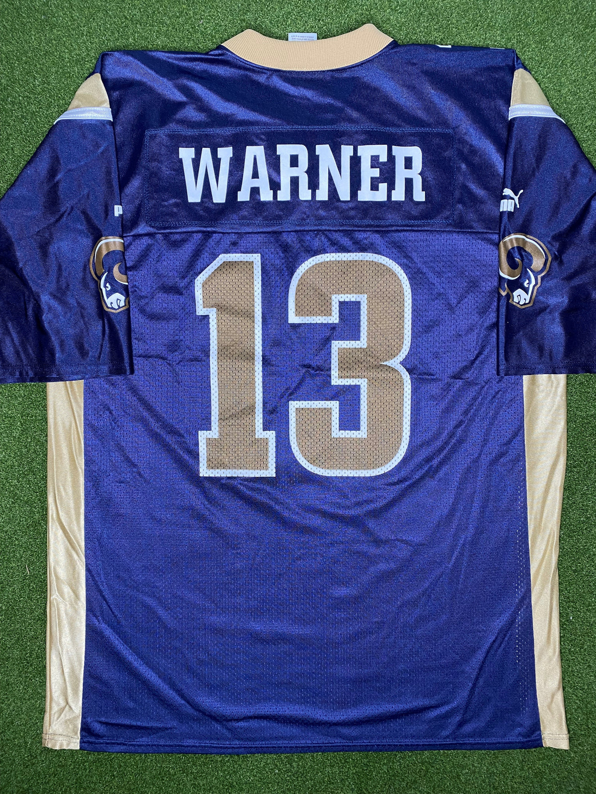 1999-2001 圣路易斯公羊队 - 库尔特·华纳 #13 - 耐克 - 复古NFL球衣 (XL)