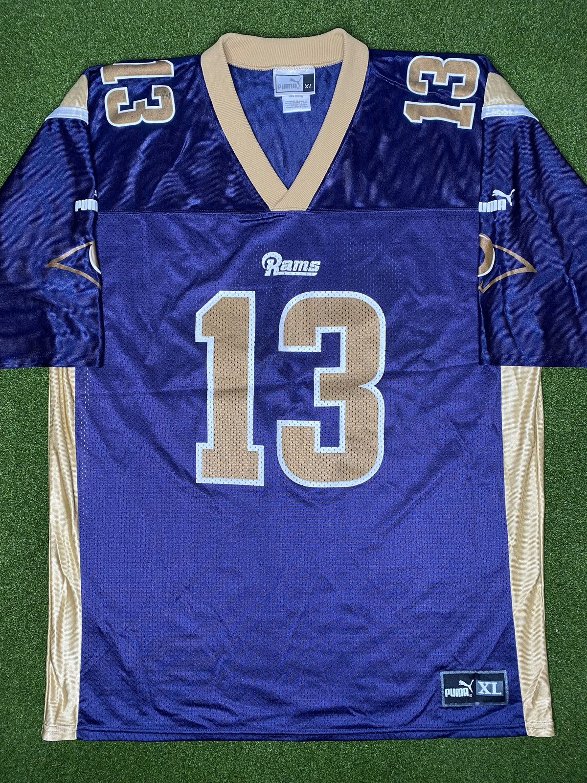 1999-2001 圣路易斯公羊队 - 库尔特·华纳 #13 - 耐克 - 复古NFL球衣 (XL)