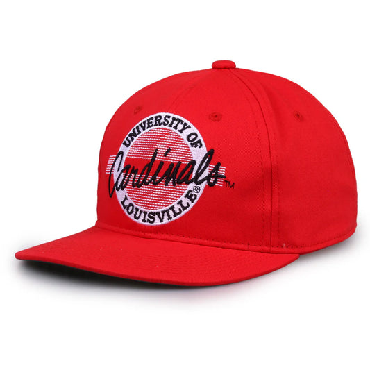 Louisville Cardinals Retro Circle Snapback Hat