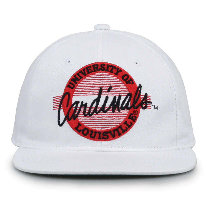 Louisville Cardinals Retro Circle Snapback Hat