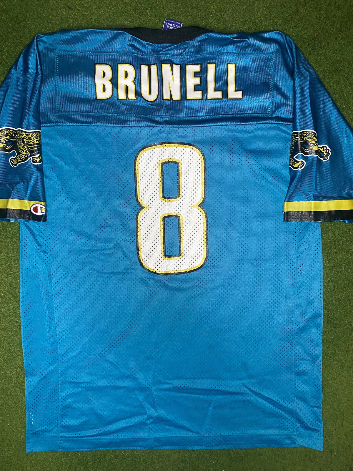 1995-2001 Jacksonville Jaguars - Mark Brunell #8 - Vintage NFL Jersey (40) - Gametime Vintage