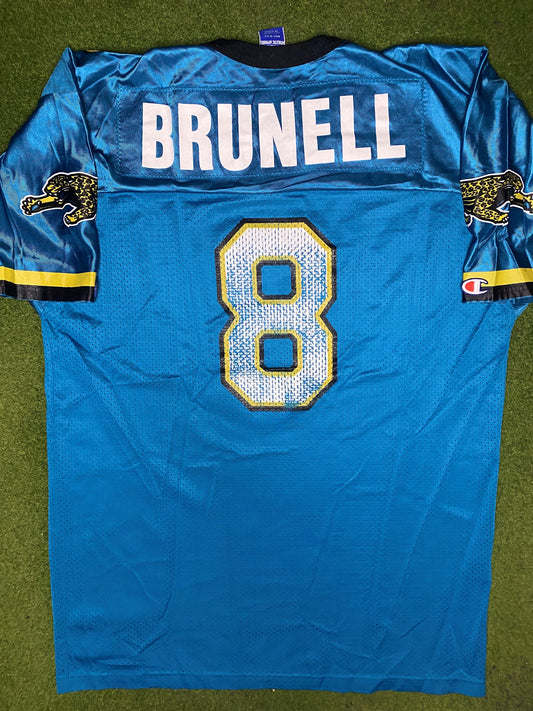 90s Jacksonville Jaguars - Mark Brunell #8 - Champion - Vintage NFL Jersey (48) - Gametime Vintage