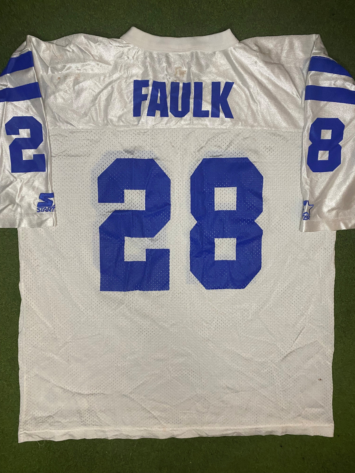 1994-1998 Indianapolis Colts - Marshall Faulk #28 - Starter - Vintage NFL Jersey (52) - Gametime Vintage