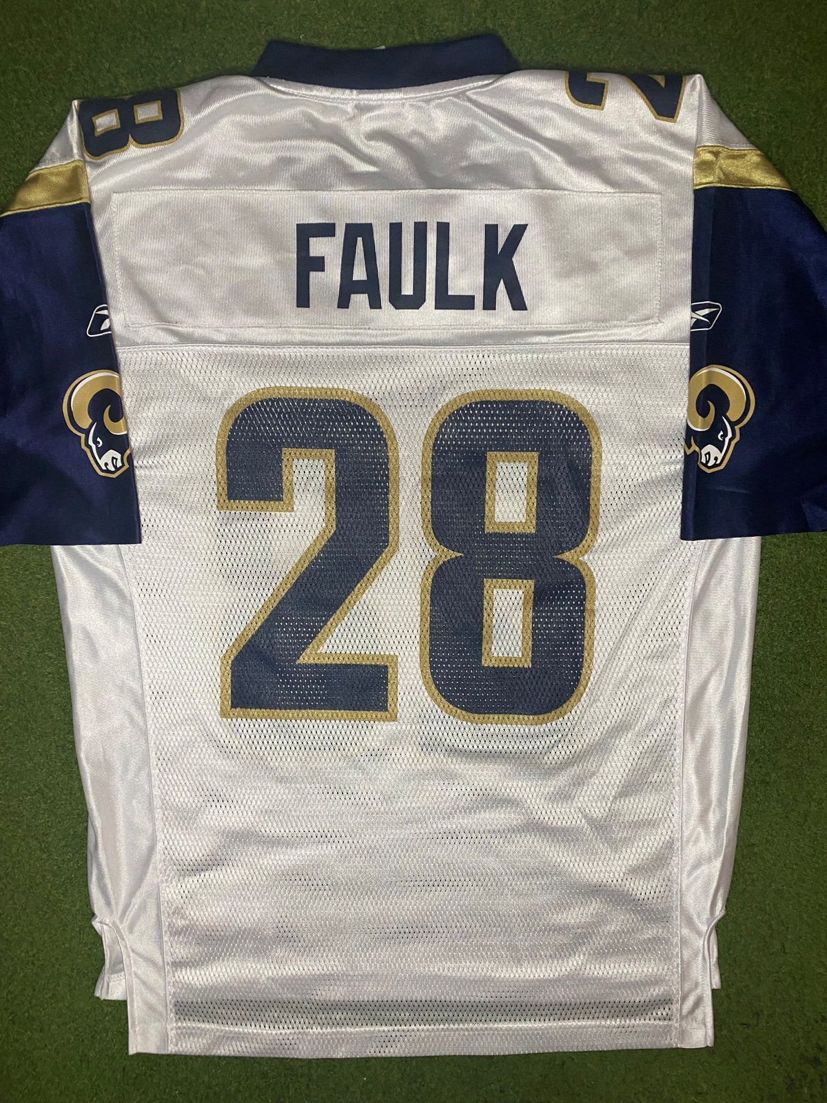 2002-2004 St. Louis Rams - Marshall Faulk #28 - Vintage NFL Jersey (Medium) - Gametime Vintage