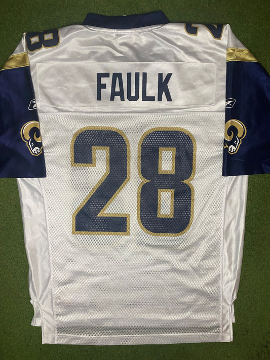 2002-2004 St. Louis Rams - Marshall Faulk #28 - Vintage NFL Jersey (Medium) - Gametime Vintage