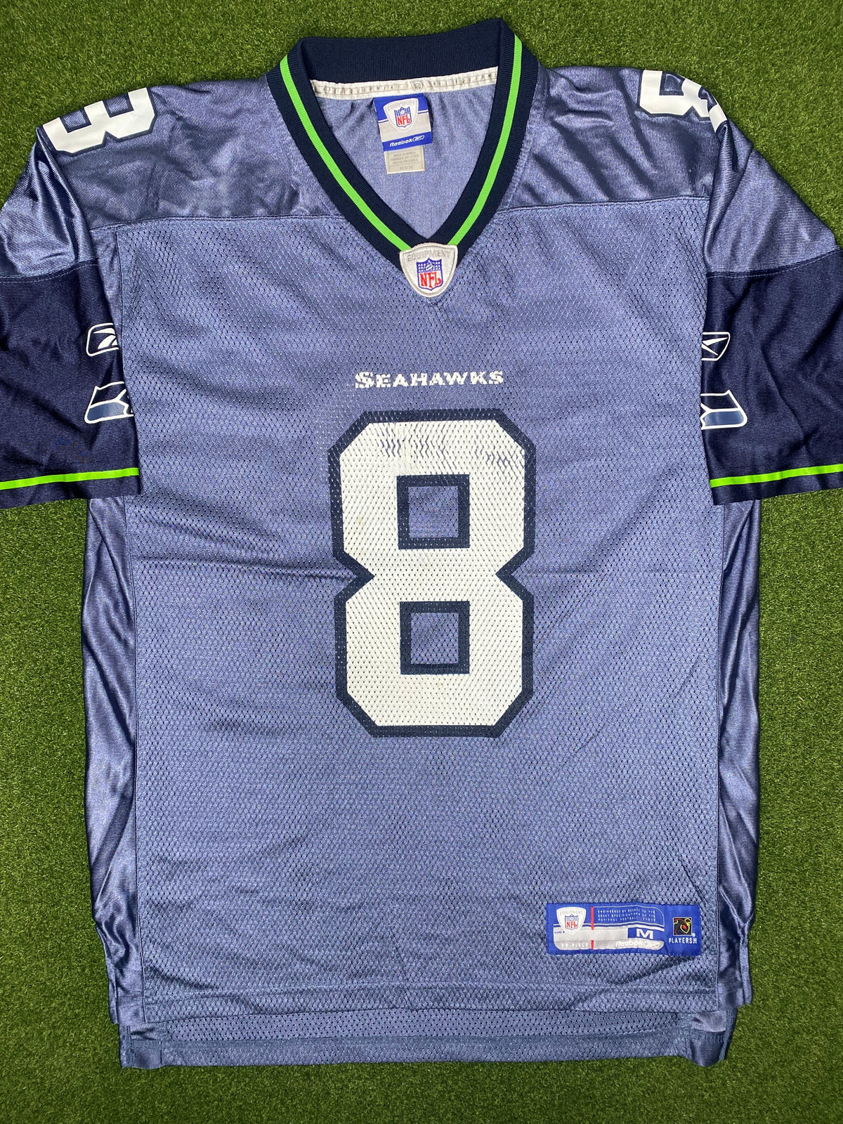 2002-2010 西雅图海鹰队 - 马特·哈塞尔贝克 #8 - 复古NFL球衣 (中码)