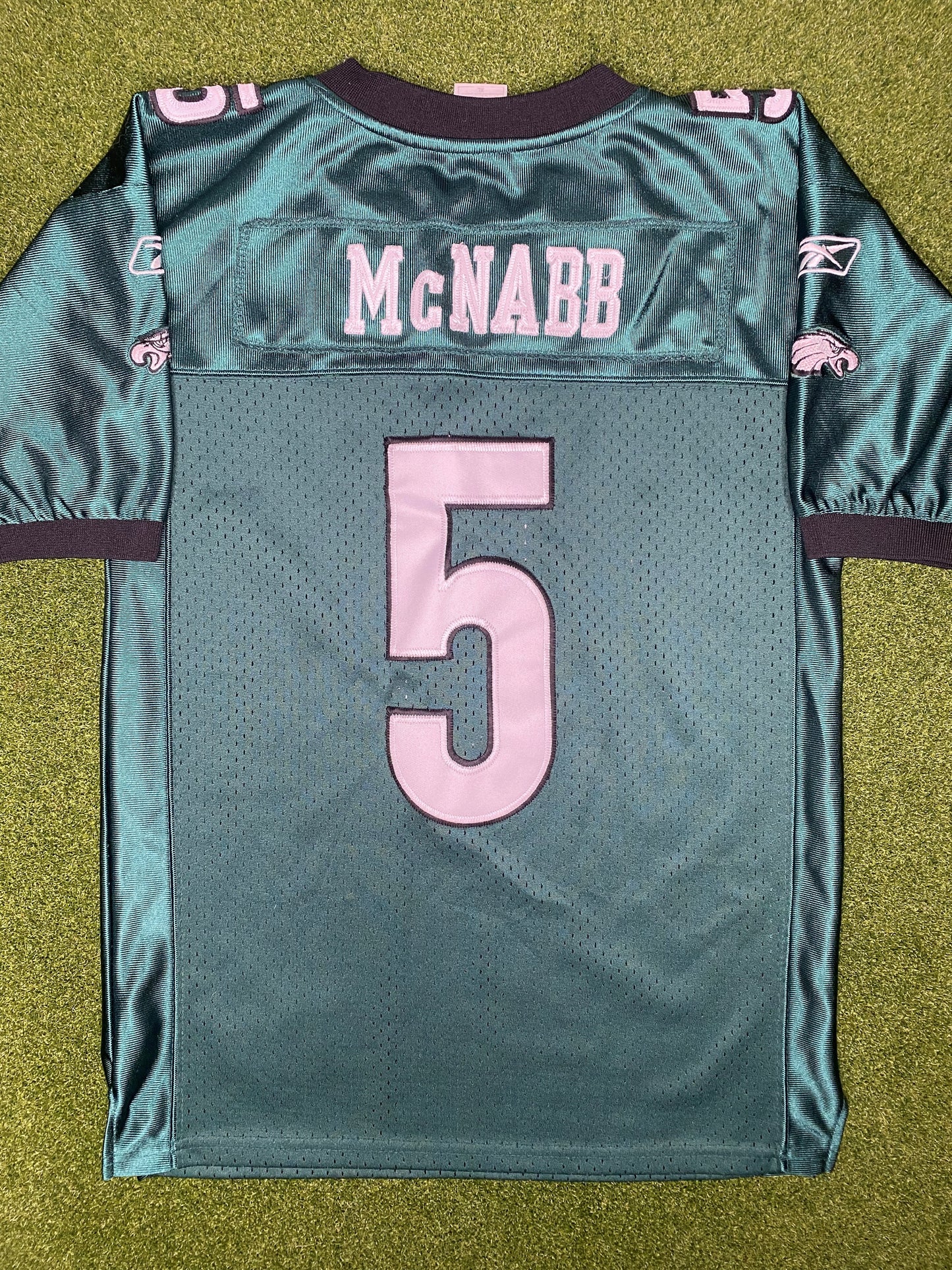 2002-2009 Philadelphia Eagles - Donovan McNabb #5 - Cosido en el campo - Jersey Vintage NFL (Juvenil XL)