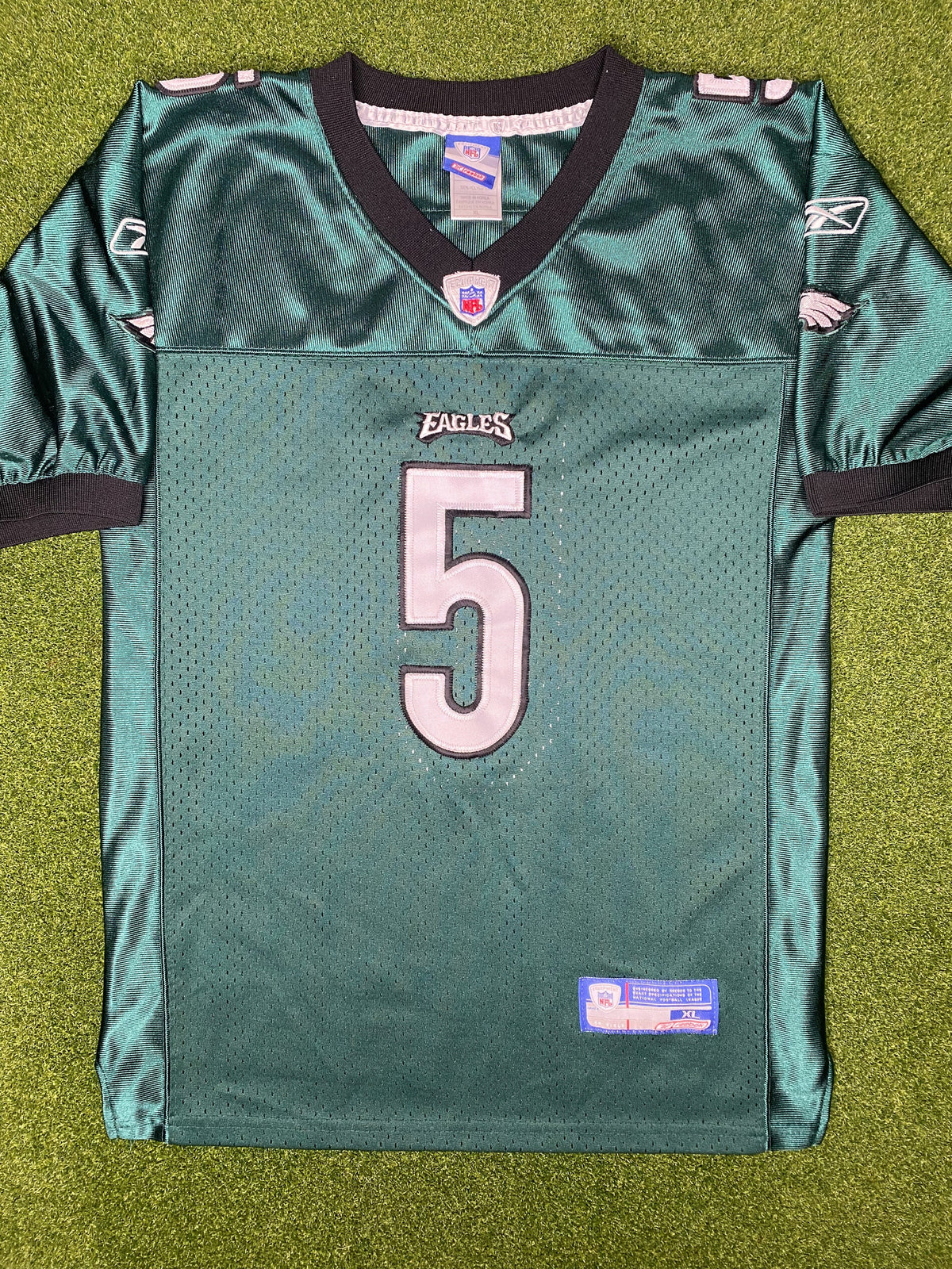 2002-2009 费城老鹰队 - 多诺万·麦克纳布 #5 - 比赛用刺绣 - 复古 NFL 球衣 (青年 XL)