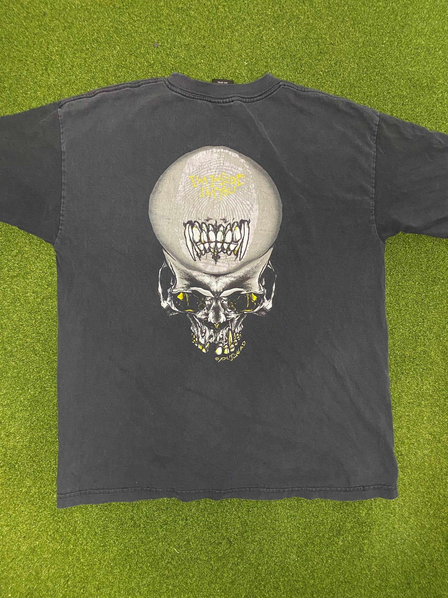 1994 Metallica Tour - Pushead Sad But True - Vintage Band Tee Shirt (XL) - Gametime Vintage