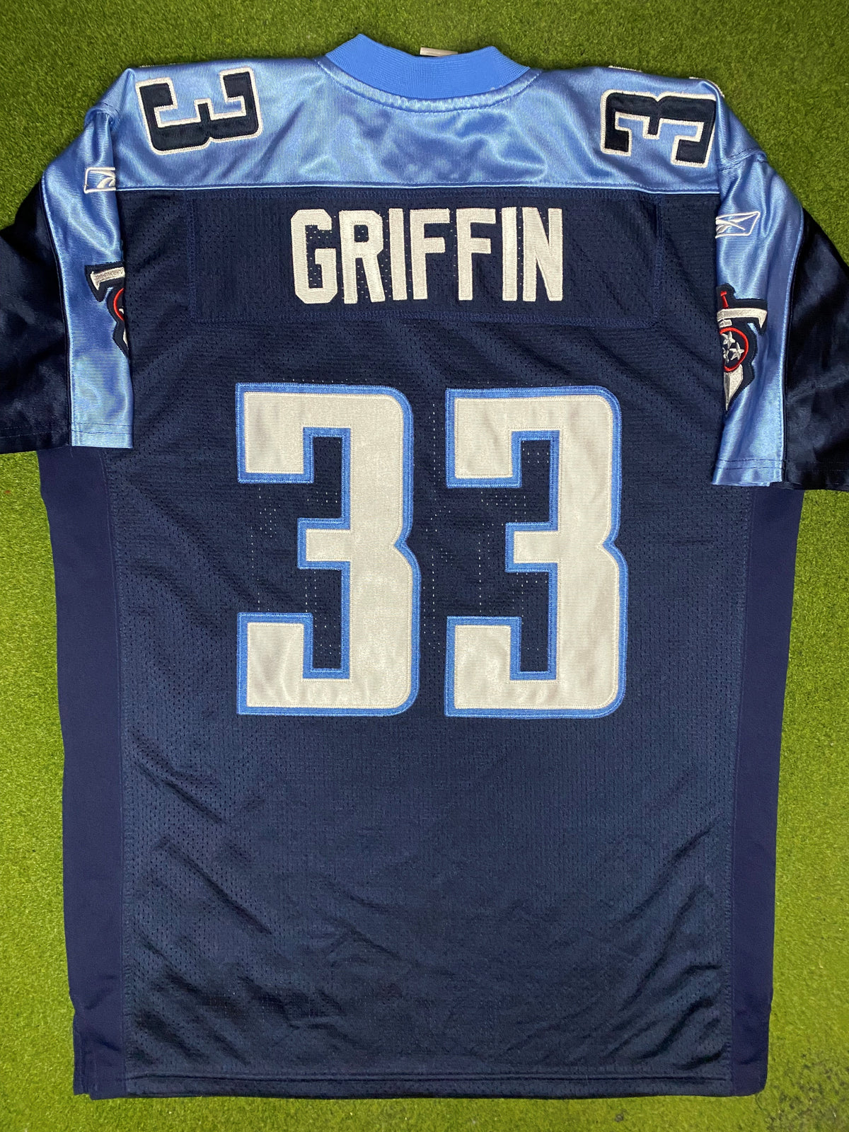 00s Tennessee Titans - Michael Griffin #33 - Authentic Stitched - Vintage NFL Jersey (50) - Gametime Vintage
