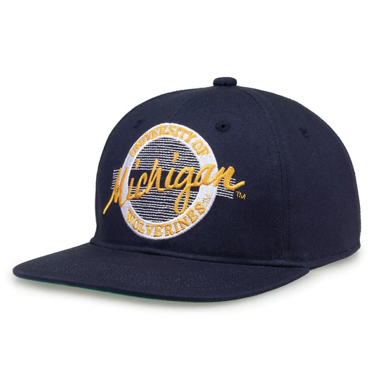 Michigan Wolverines Retro Circle Snapback Hat