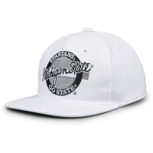 Michigan State Spartans Retro Circle Snapback Hat
