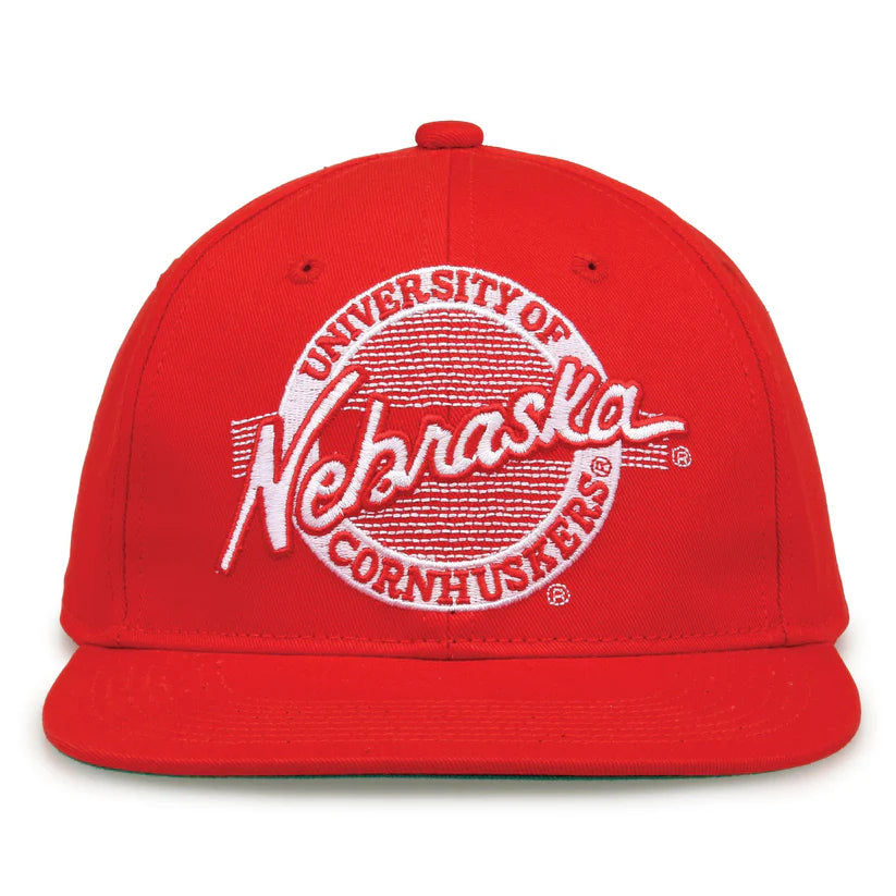 Nebraska Cornhuskers Retro Circle Snapback Hat