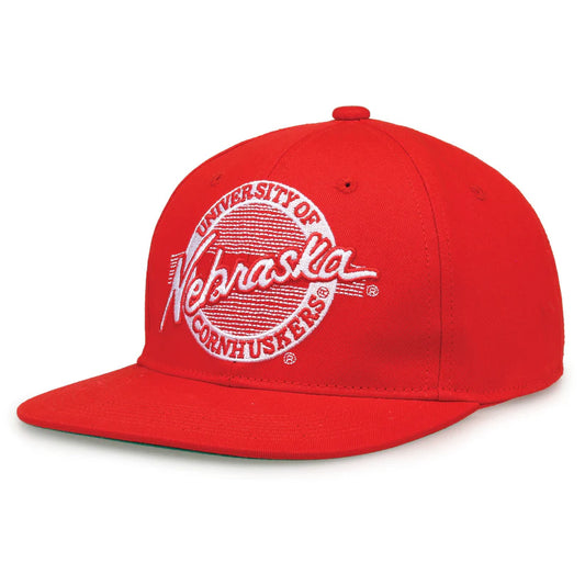 Nebraska Cornhuskers Retro Circle Snapback Hat