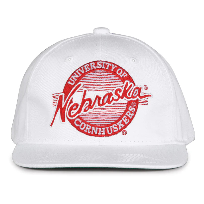 Gorra ajustable retro circular de los Nebraska Cornhuskers