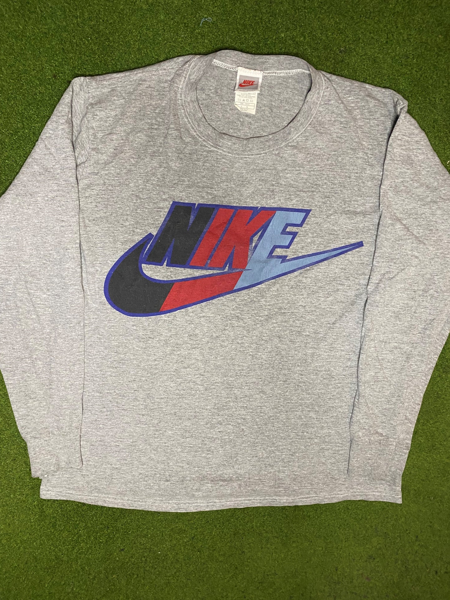 1987-1994 Nike - Vintage Nike Long Sleeve (Large) - Gametime Vintage