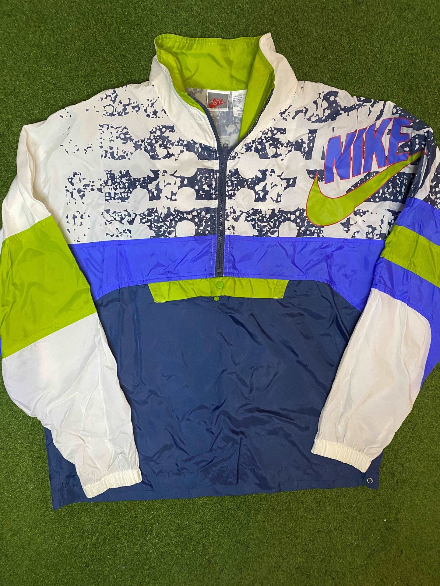 1987-1994 Nike - Vintage Nike Windbreaker (Youth XL) - Gametime Vintage