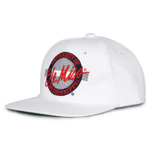 Ole Miss Rebels Retro Circle Snapback Hat