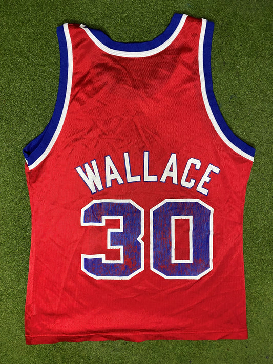 1995 Washington Bullets - Rasheed Wallace #30 - Vintage NBA Jersey (40) - Gametime Vintage