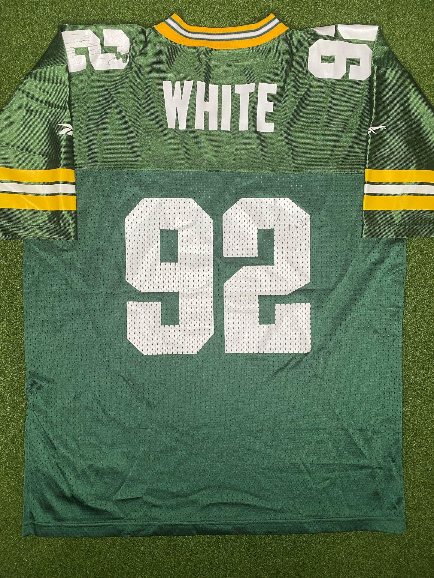 1993-1998 绿湾包装工队 - 雷吉·怀特 #92 - NFL复古球衣 (大码)