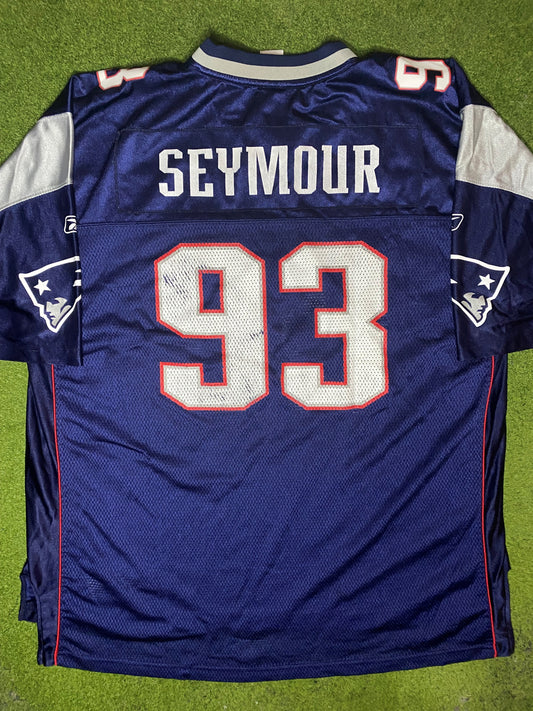 2002-2008 New England Patriots - Richard Seymour #93 - Vintage NFL Jersey (2XL) - Gametime Vintage