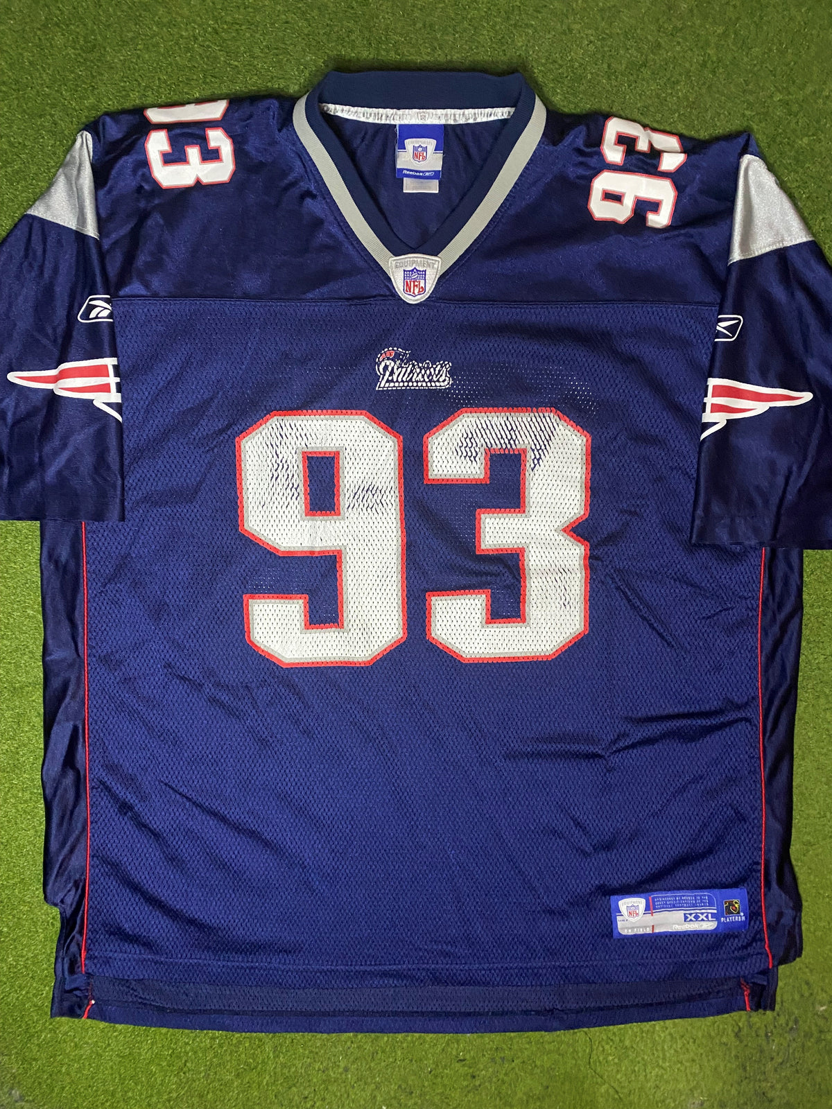 2002-2008 New England Patriots - Richard Seymour #93 - Vintage NFL Jersey (2XL) - Gametime Vintage