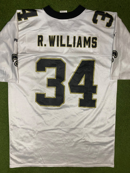 1999-2001 New Orleans Saints - Ricky Williams #34 - Puma - Vintage NFL Jersey (Medium) - Gametime Vintage