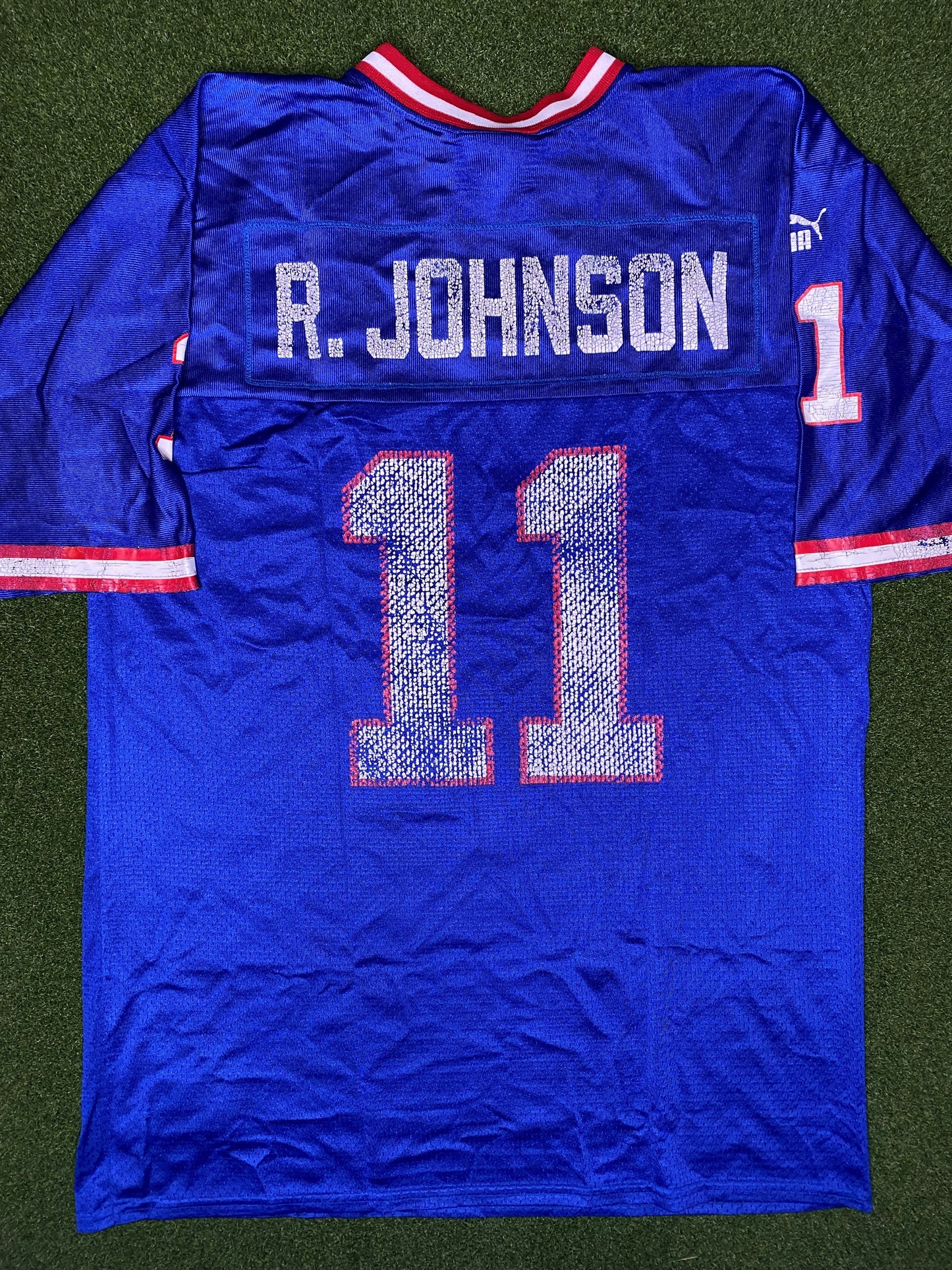 1998-2001 布法罗比尔队 - 罗布·约翰逊 #11 - 复古NFL球衣 (中码)