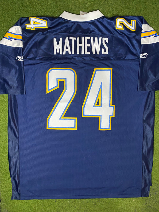 2010-2013 San Diego Chargers - Ryan Matthews #24 - On Field Stitched - Vintage NFL Jersey (2XL) - Gametime Vintage
