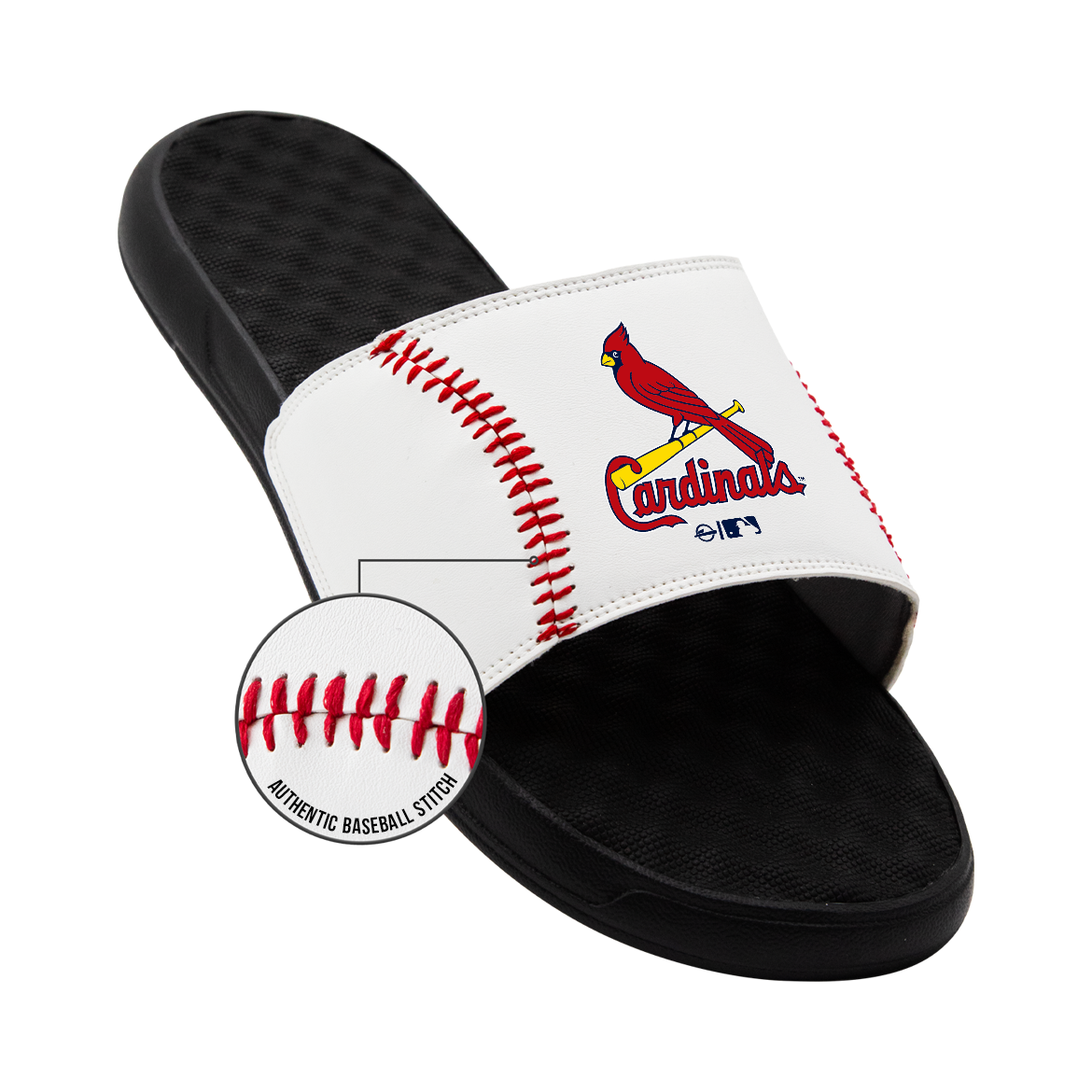 St. Louis Cardinals Baseball Stitch Slide Sandals