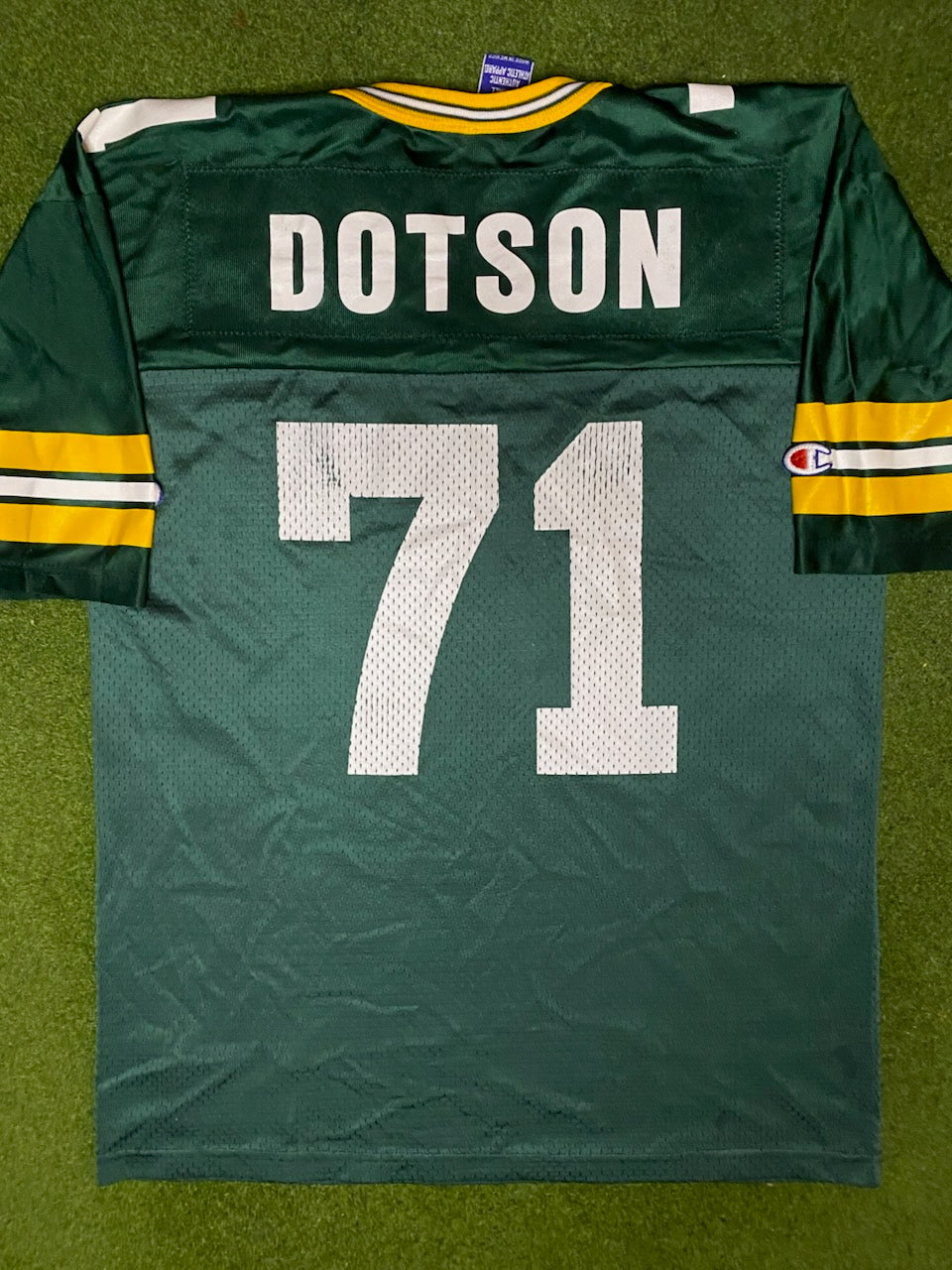 1996-2001 绿湾包装工队 - Santana Dotson #71 - 复古NFL球衣 (36)