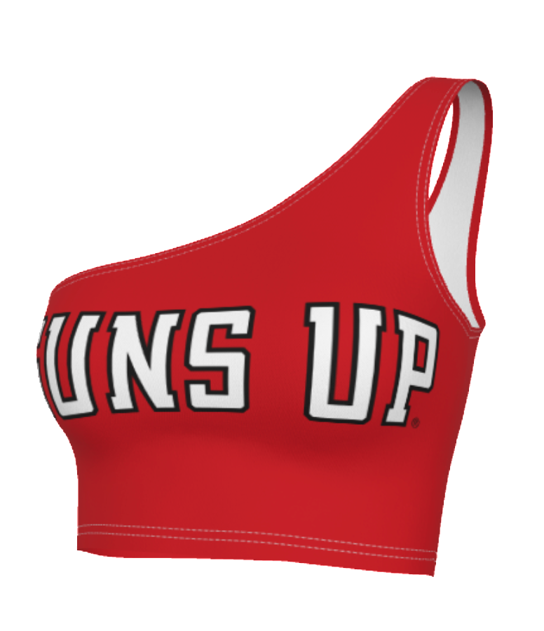 Texas Tech Guns Up One Shoulder Top