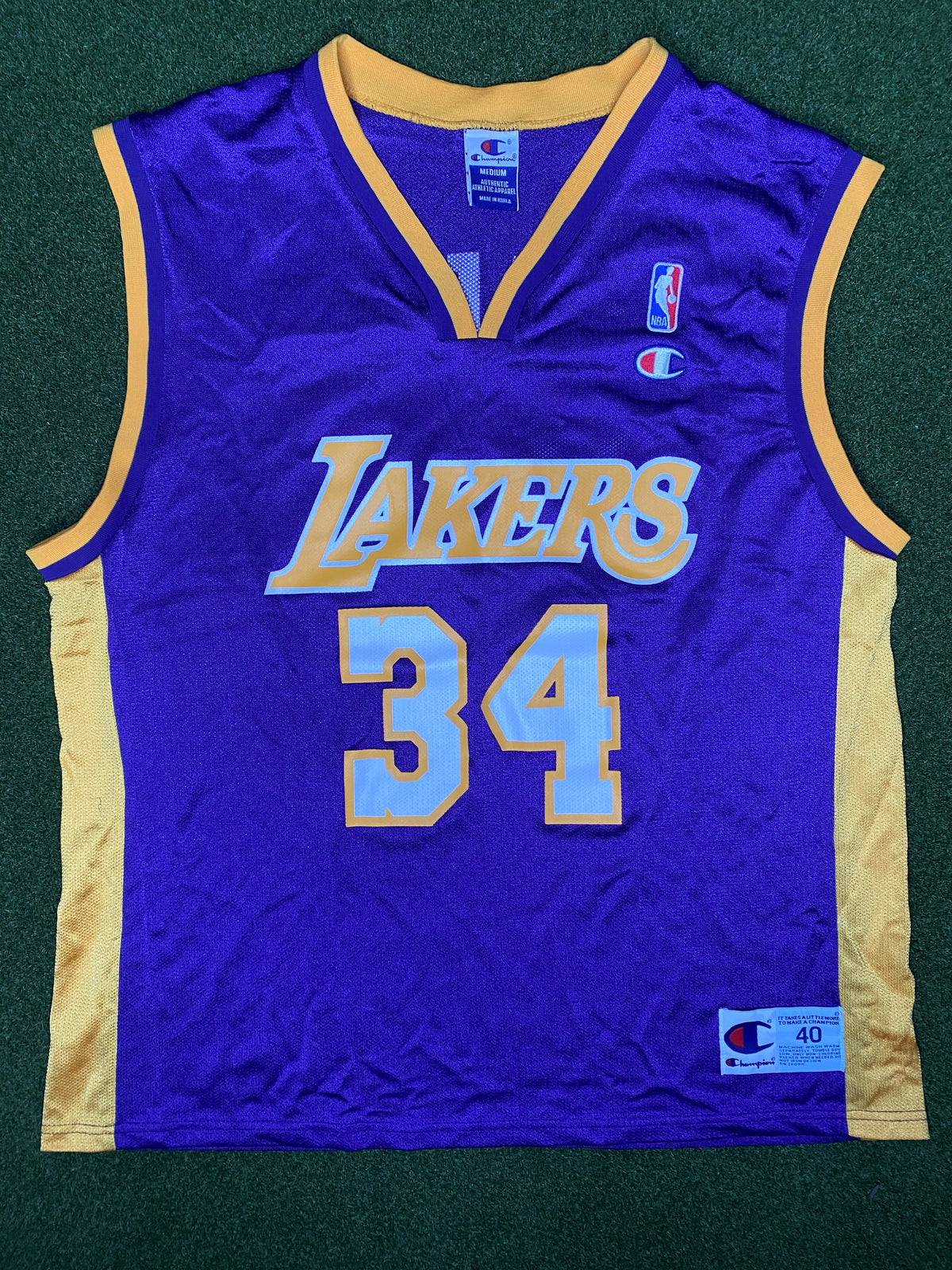 1996-2002 洛杉矶湖人队 - 沙奎尔·奥尼尔 #34 - 复古NBA球衣 (40)