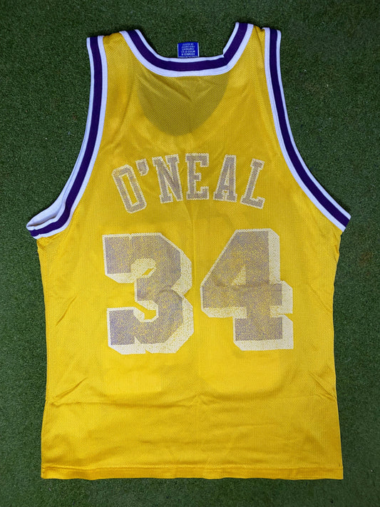1996-2001 Los Angeles Lakers - Shaquille O'Neal #34 - Vintage NBA Jersey (40) - Gametime Vintage