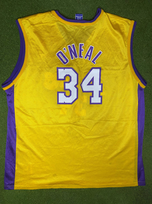 1996-2002 Los Angeles Lakers - Shaquille O'Neal #34 - Vintage NBA Jersey (48) - Gametime Vintage