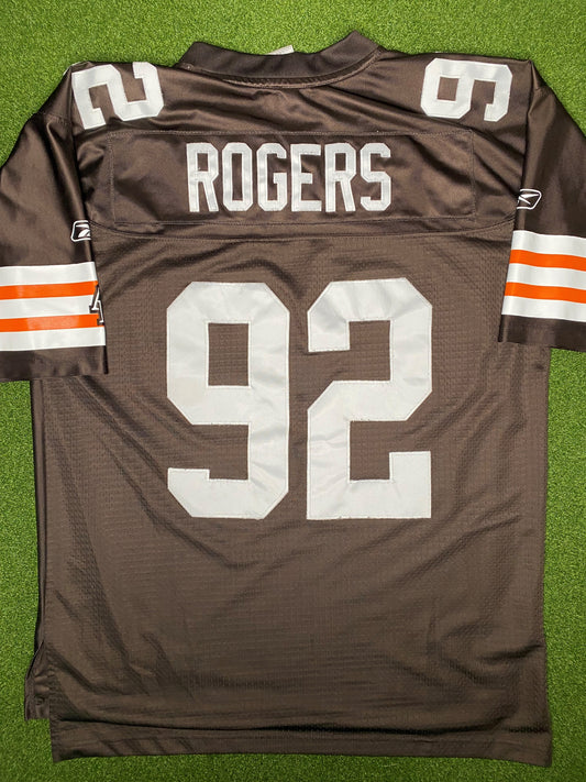2008-2010 Cleveland Browns - Shaun Rogers #92 - On Field Stitched - Vintage NFL Jersey (Large)