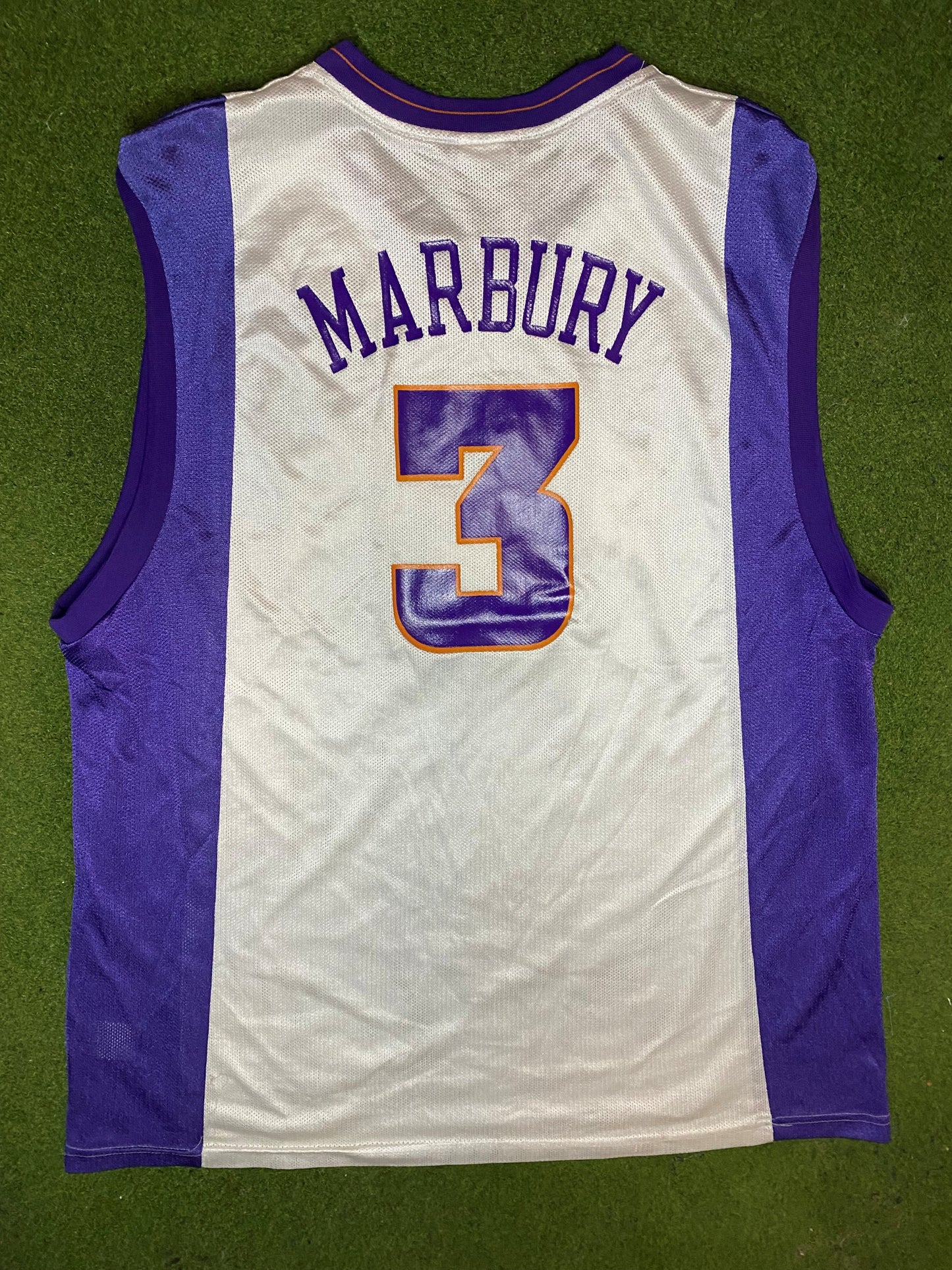 2001-2004 Phoenix Suns - Stephon Marbury #3 - Vintage NBA Jersey (XL) - Gametime Vintage