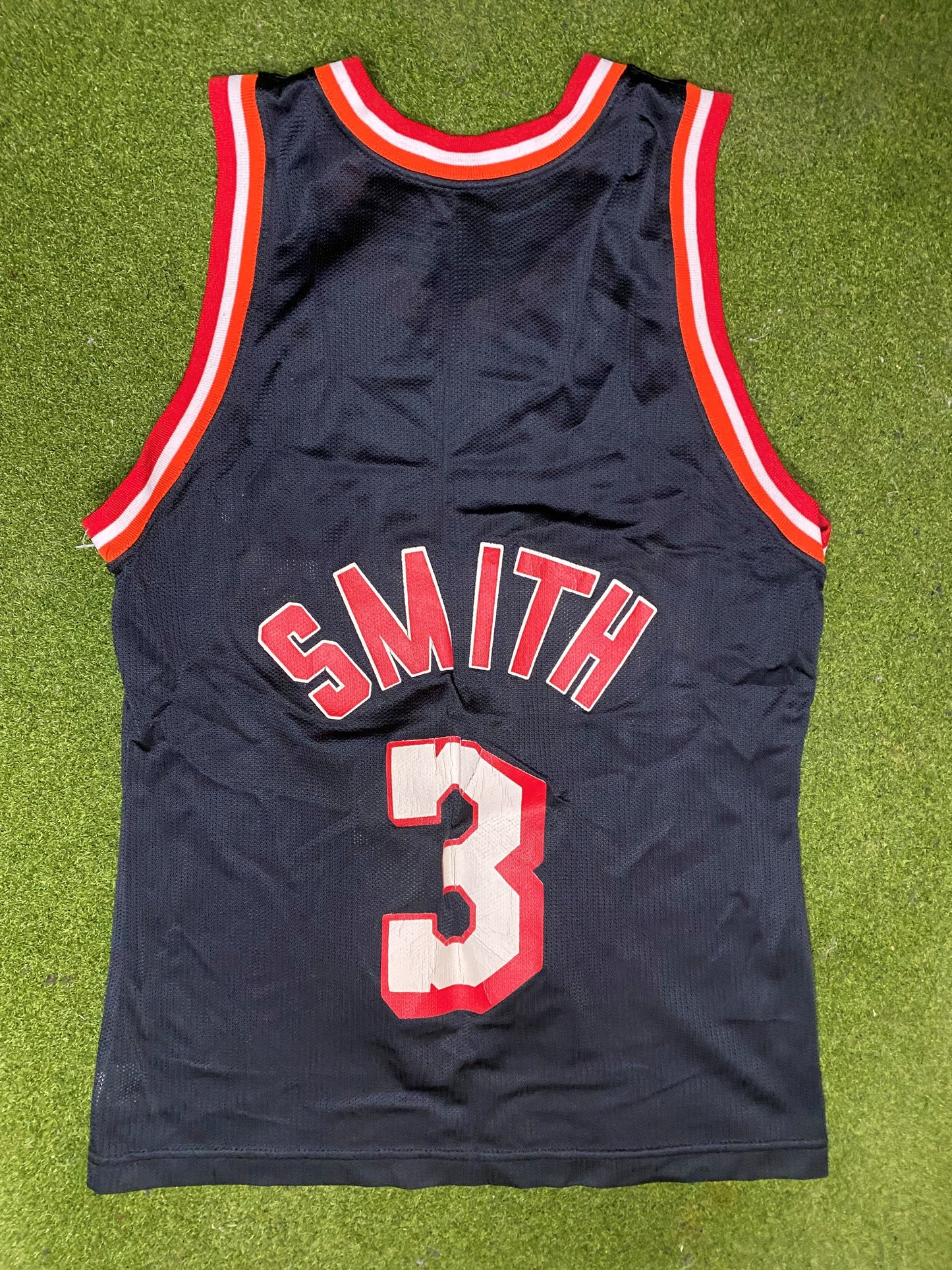 1991-1995 Miami Heat - Steve Smith #3 - Vintage NBA Jersey (36) - Gametime Vintage