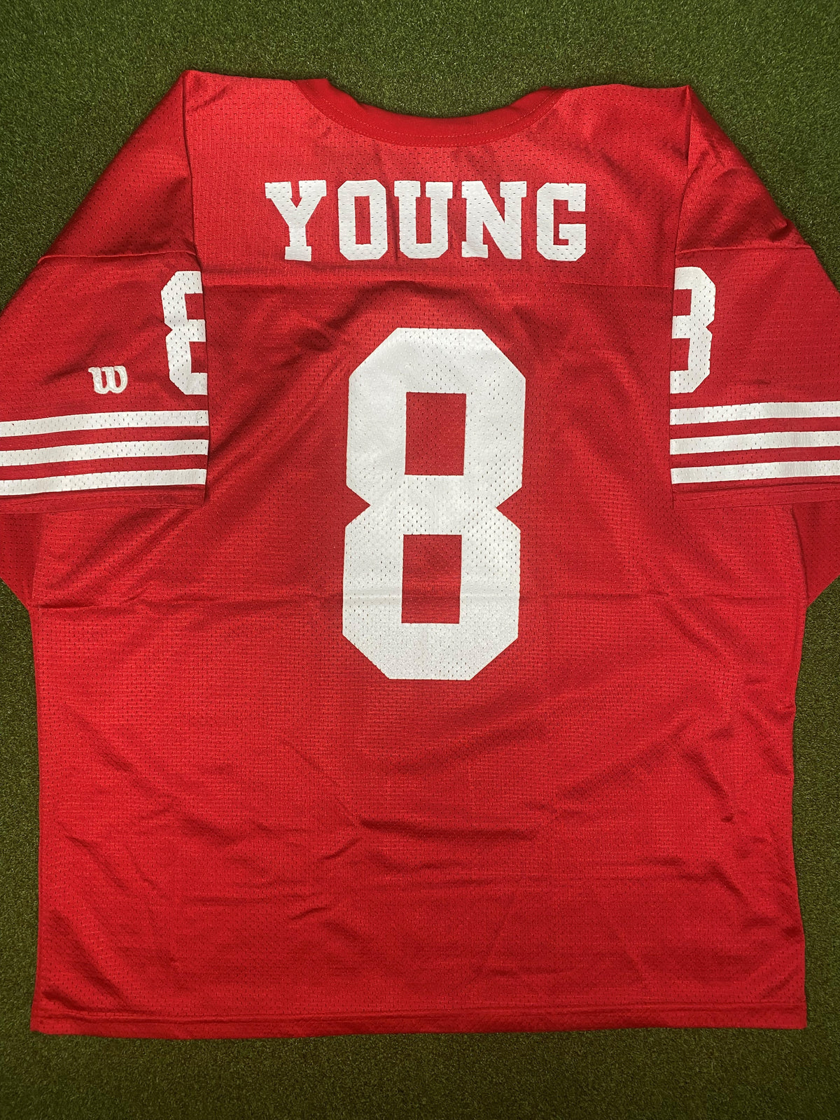 1991-1995 旧金山49人队 - 史蒂夫·扬 #8 - 复古NFL球衣 (2XL)