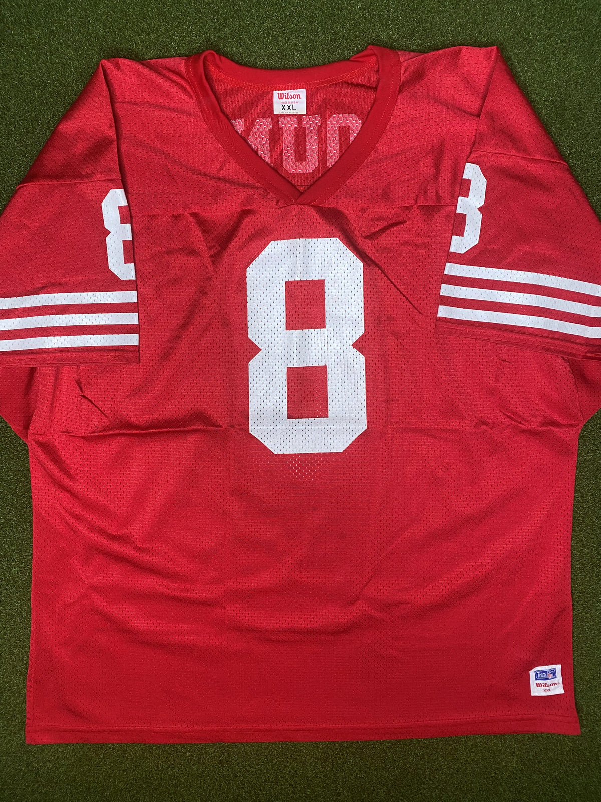 1991-1995 旧金山49人队 - 史蒂夫·扬 #8 - 复古NFL球衣 (2XL)