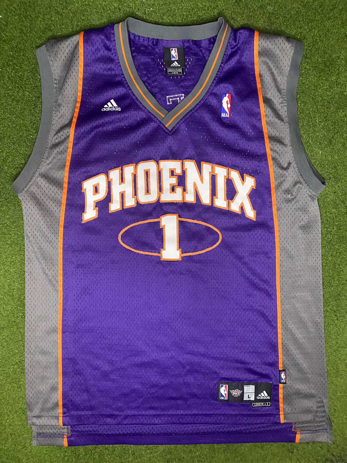 2006-2010 Phoenix Suns - Amar'e Stoudemire #1 - Stitched - Vintage NBA Jersey (Large) - Gametime Vintage