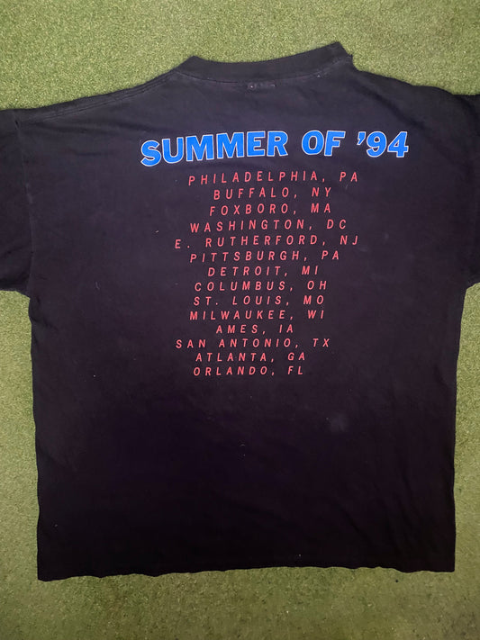 1994 Elton John and Billy Joel - Summer of 94 Tour - Vintage Band T Shirt (XL)