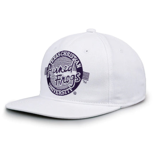 TCU Horned Frogs Retro Circle Snapback Hat