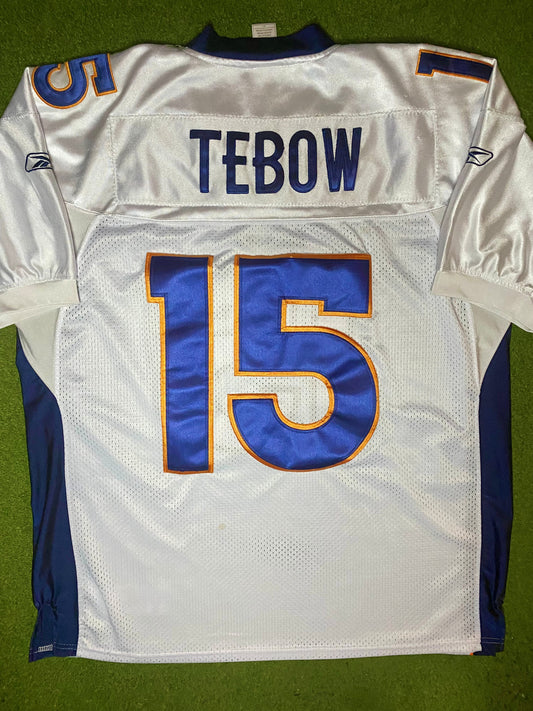 2010-2011 Denver Broncos - Tim Tebow #15 - On Field Stitched - Vintage NFL Jersey (54)