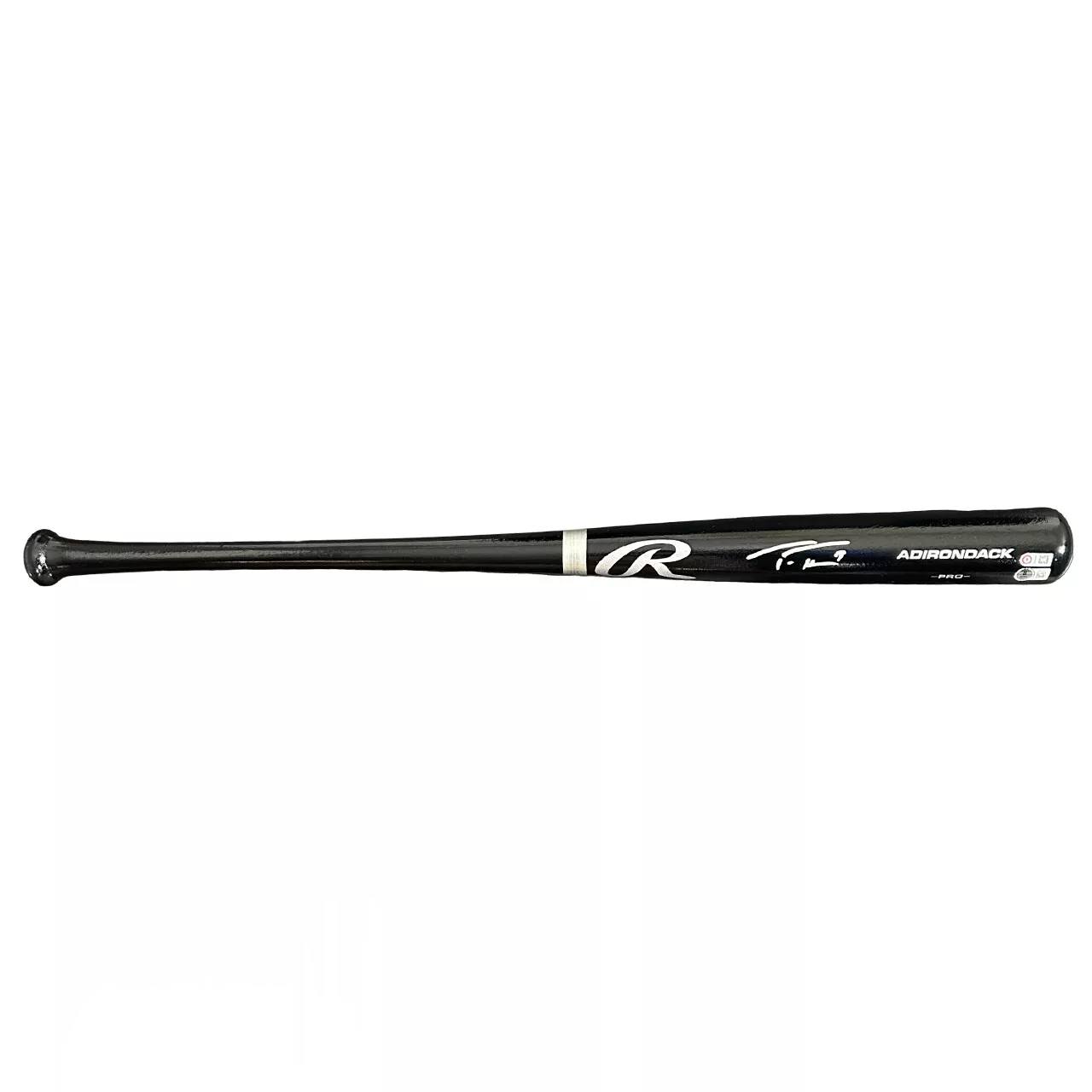 Autographed/Signed Trea Turner Black Rawlings Pro Baseball Bat Beckett BAS COA