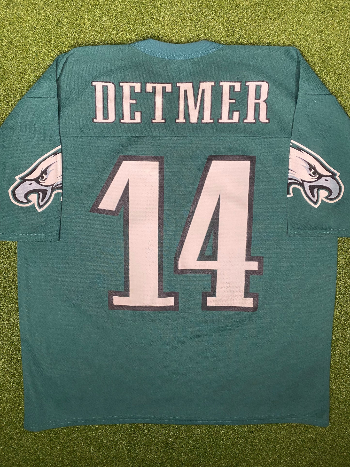 1996-1997 费城老鹰队 - Ty Detmer #14 - 复古NFL球衣 (大码)