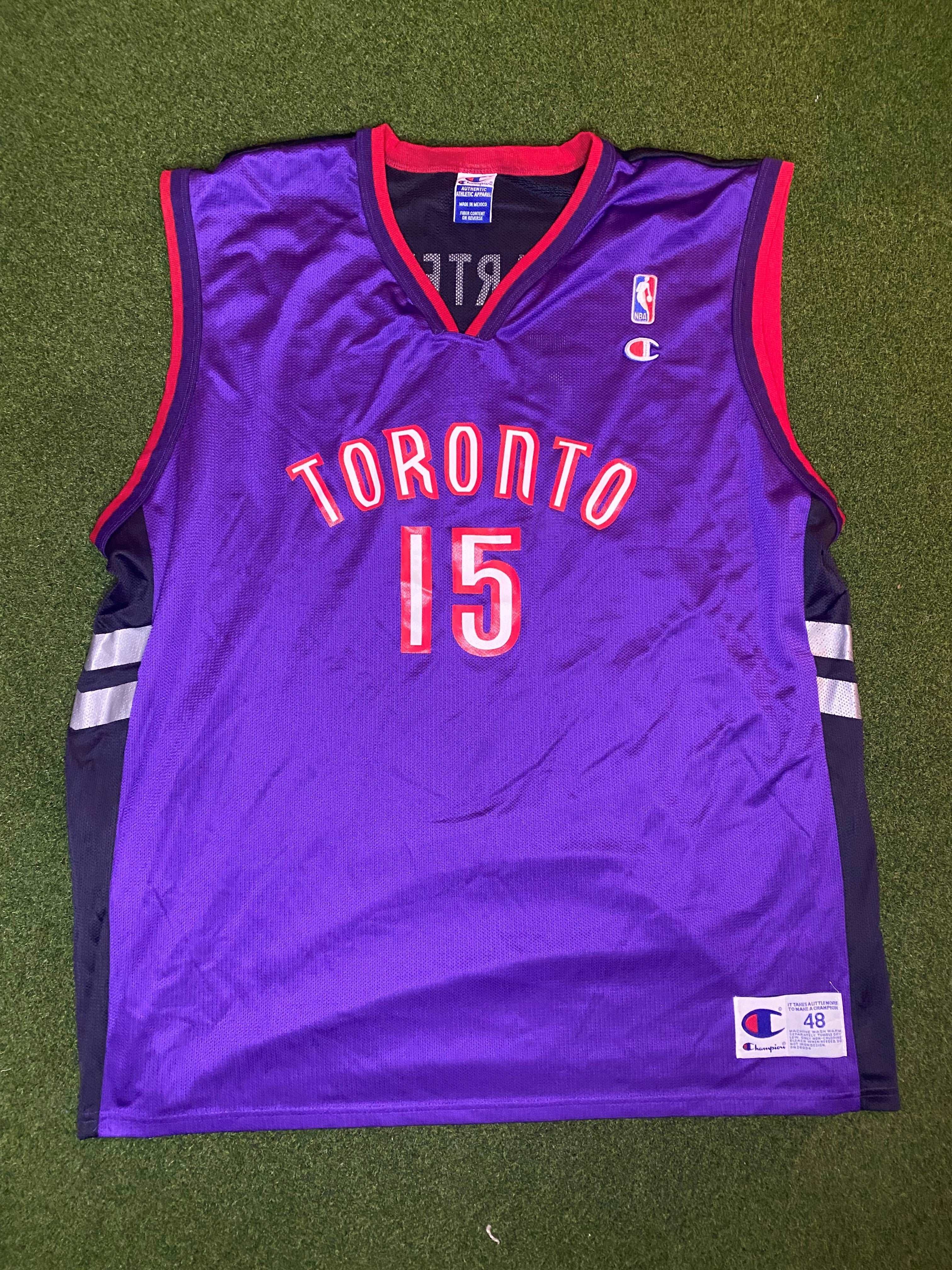 90s Toronto Raptors - Vince Carter #15 - Champion - Vintage NBA Jersey ...